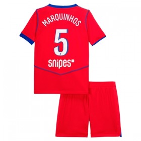 Goedkope Paris Saint Germain Marquinhos 5 Kids Third Tenue 2025-26